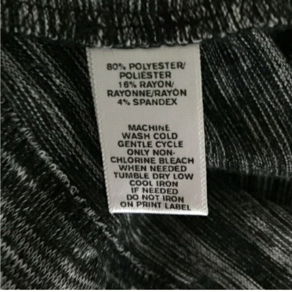 Loft Charcoal Gray Space Dye T-Shirt Mini Dress Relaxed Fit, Medium - Picture 4 of 5